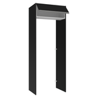 Porta-Geladeira 83 cm 1 Porta Basculante Preto/Branco/Preto Glamy Madesa