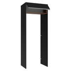 Porta-Geladeira 83 cm 1 Porta Basculante Preto/Rustic/Preto Glamy Madesa