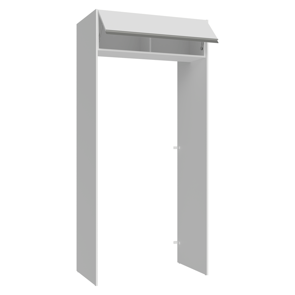 Porta-Geladeira 103 cm 1 Porta Basculante Branco Glamy Madesa