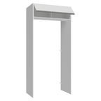 Porta-Geladeira 103 cm 1 Porta Basculante Branco Glamy Madesa