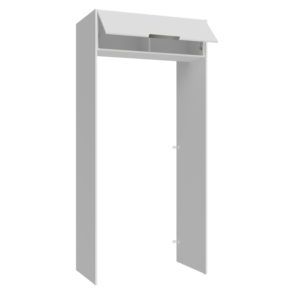 Porta-Geladeira 103 cm 1 Porta Basculante Branco Stella Madesa