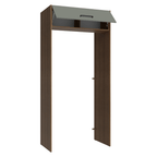 Porta-Geladeira 103 cm 1 Porta Basculante Rustic/Cinza Agata Madesa