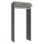 Porta-Geladeira 103 cm 1 Porta Basculante Cinza/Branco/Cinza Agata Madesa