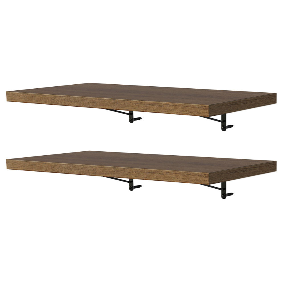 Kit 2 Prateleiras Suspensas para Cozinha Madesa 60 cm com Mão Francesa Rustic