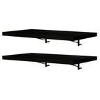 Kit 2 Prateleiras Suspensas para Cozinha Madesa 60 cm com Mão Francesa Preto