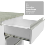 Armário de Cozinha Completa 549cm Branco Glamy Madesa 01