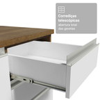 Armário de Cozinha Completa 549cm Rustic/Branco Glamy Madesa 01