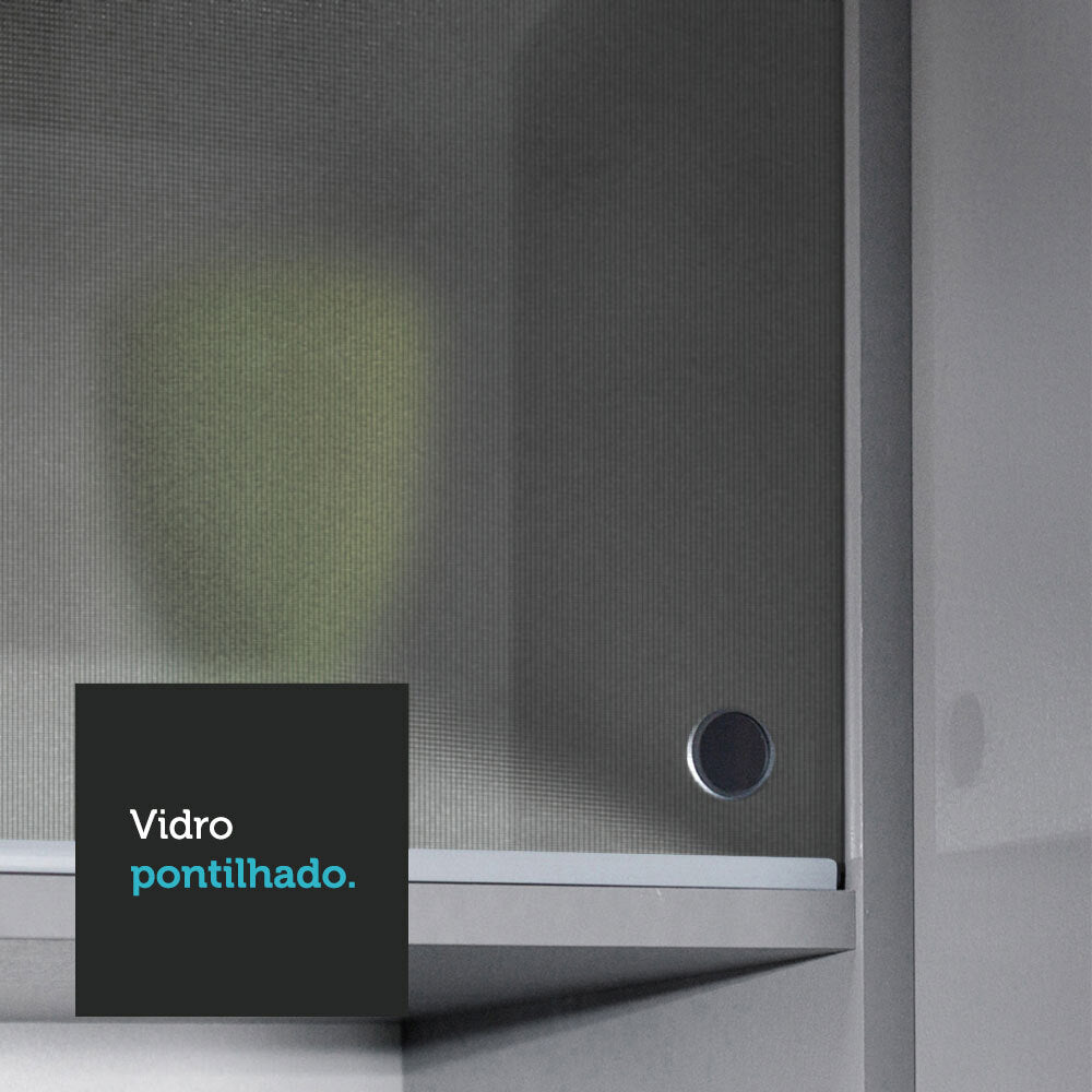 Armário de Cozinha Completa de Canto 445cm Cinza Nice Madesa 02