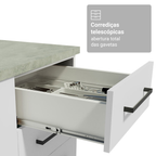 Armário de Cozinha Completa 340cm Branco Agata Madesa 01