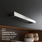 Armário de Cozinha Completa 220 cm Rustic/Preto Deli Madesa 03