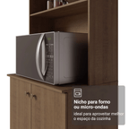 Armário de Cozinha Compacta 235cm Rustic Gourmet Madesa 01