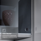 Armário de Cozinha Compacta 200cm Cinza Nice Madesa 10