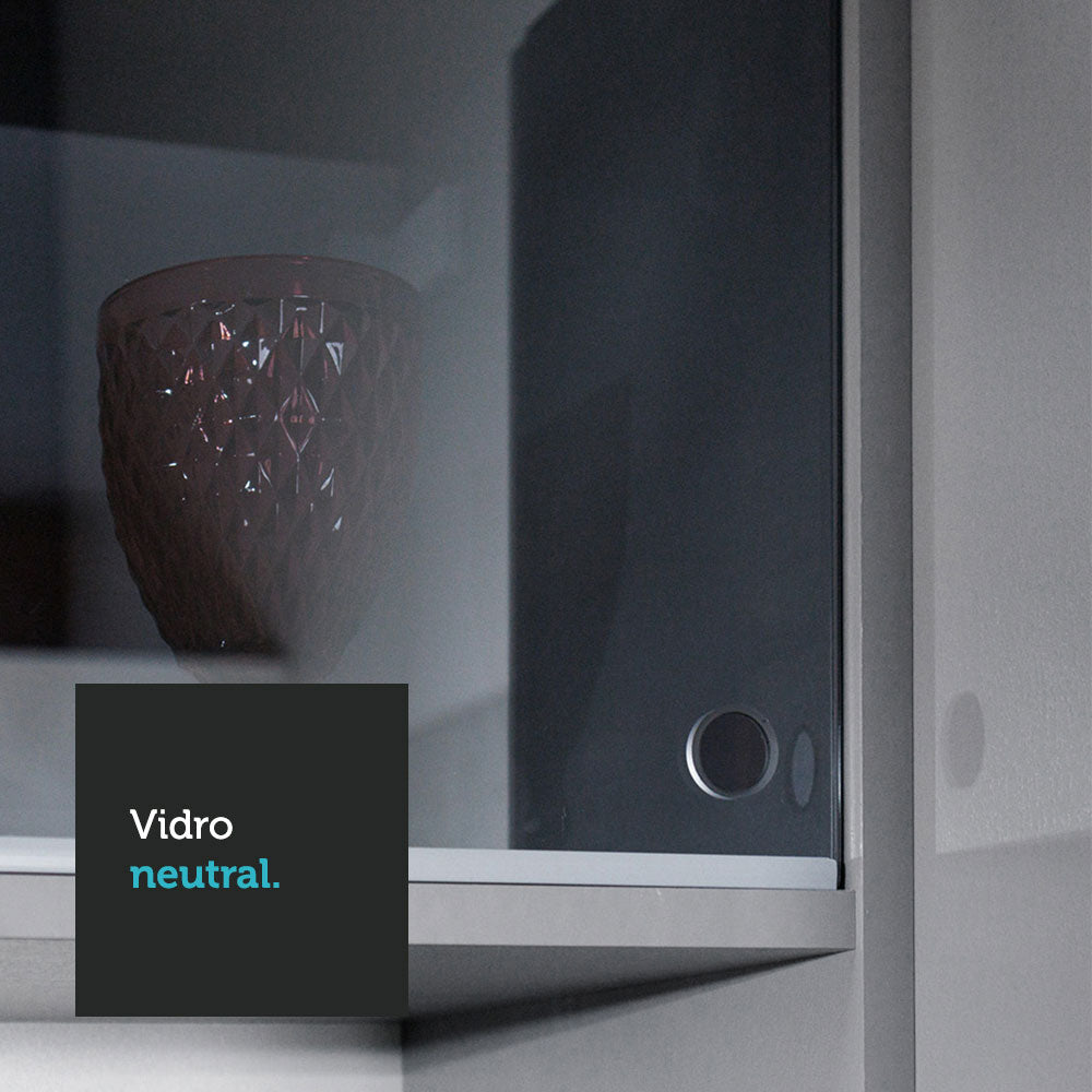 Armário de Cozinha Completa Suspenso 260cm Cinza Nice Madesa 10