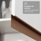 Armário de Cozinha Completa 250cm Branco Reims Madesa 08