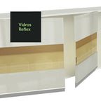 Armário de Cozinha Compacta 100% MDF 120 cm Frentes Branco Brilho Smart Madesa XP