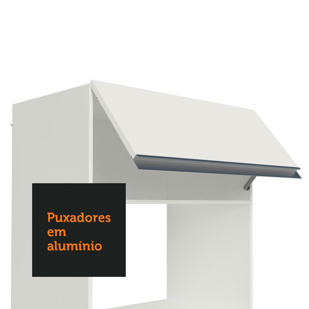 Armário de Cozinha Completa 100% MDF 300cm Branco Smart Madesa 03