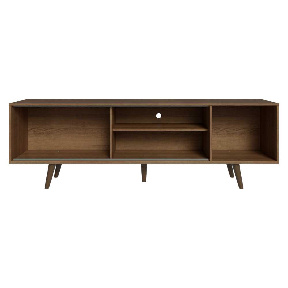 Rack para TV até 80 Polegadas 160cm com Pés Rustic/Branco/Rustic Torino Madesa