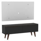 Rack Madesa Le Mans e Painel para TV até 55 Polegadas 2 Portas Preto/Branco