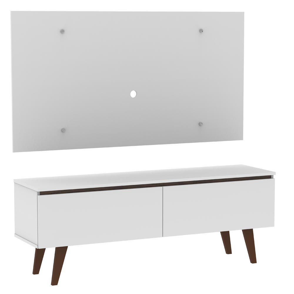 Rack Madesa Le Mans e Painel para TV até 55 Polegadas 2 Portas Branco