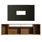 Rack Madesa Cancun e Painel para TV até 58 Polegadas Rustic/Preto 5Z8N