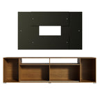 Rack Madesa Cancun e Painel para TV até 58 Polegadas Rustic/Preto 7K8N