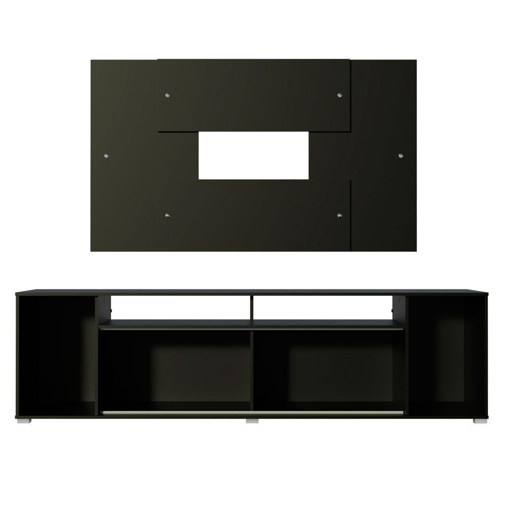 Rack Madesa Cancun e Painel para TV até 58 Polegadas Preto