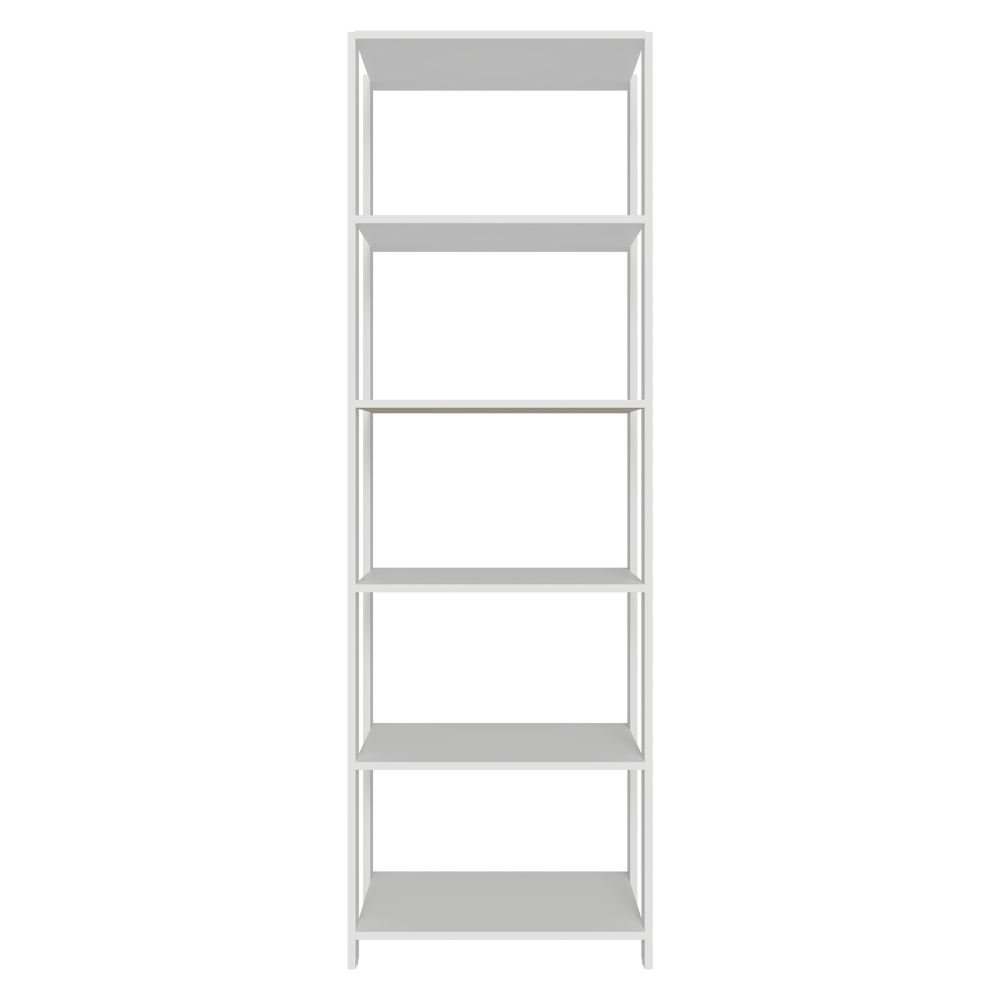 Estante Armário Multiuso para Escritório 59cm 5 Prateleiras Branco Madesa