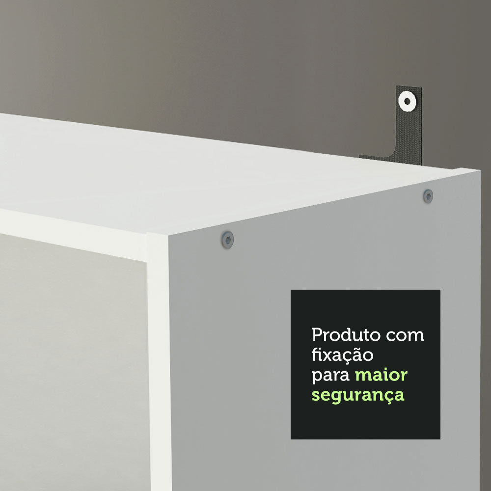 Kit Madesa com 2 Estantes Livreiro 6908 Branco