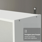 Kit Madesa com 2 Estantes Livreiro 6908 Branco