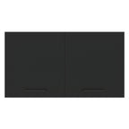 Armário Aéreo Multiuso 120cm 2 Portas Branco/Preto Agata Madesa