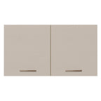 Armário Aéreo Multiuso 120cm 2 Portas Rustic/Crema Agata Madesa