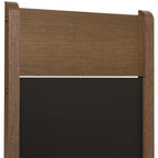 Conjunto Sala de Jantar Mesa Tampo de Madeira 4 Cadeiras Rustic/Crema/Preto Angel Madesa