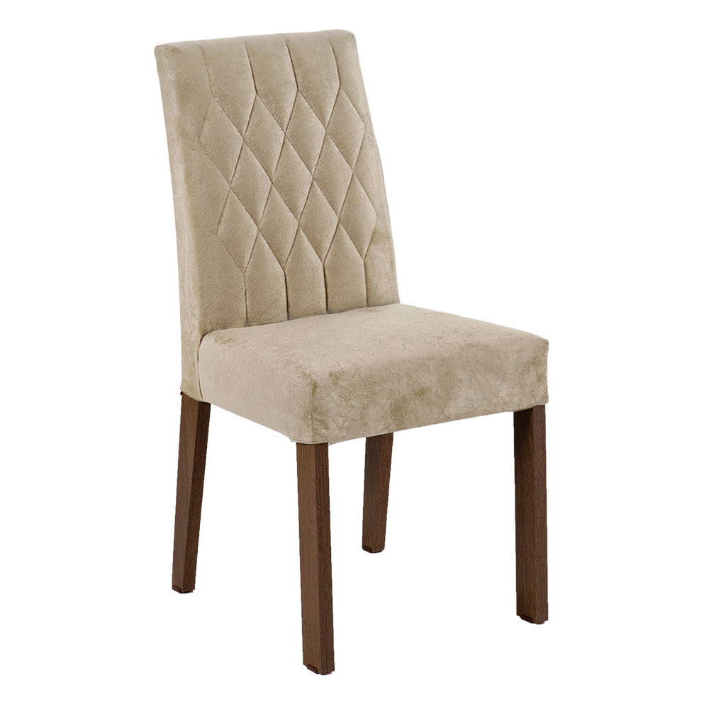 Conjunto Sala de Jantar Mesa Tampo de Madeira 4 Cadeiras Rustic/Imperial Gisele Madesa