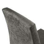 Conjunto Sala de Jantar Mesa Tampo de Vidro 6 Cadeiras Rustic/Cinza/Silver Alexis Madesa