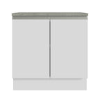 Armário Gabinete para Banheiro 80cm 2 Portas Branco Madesa