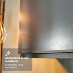 Armário Aéreo 60 cm 1 Porta Cinza Nice Madesa