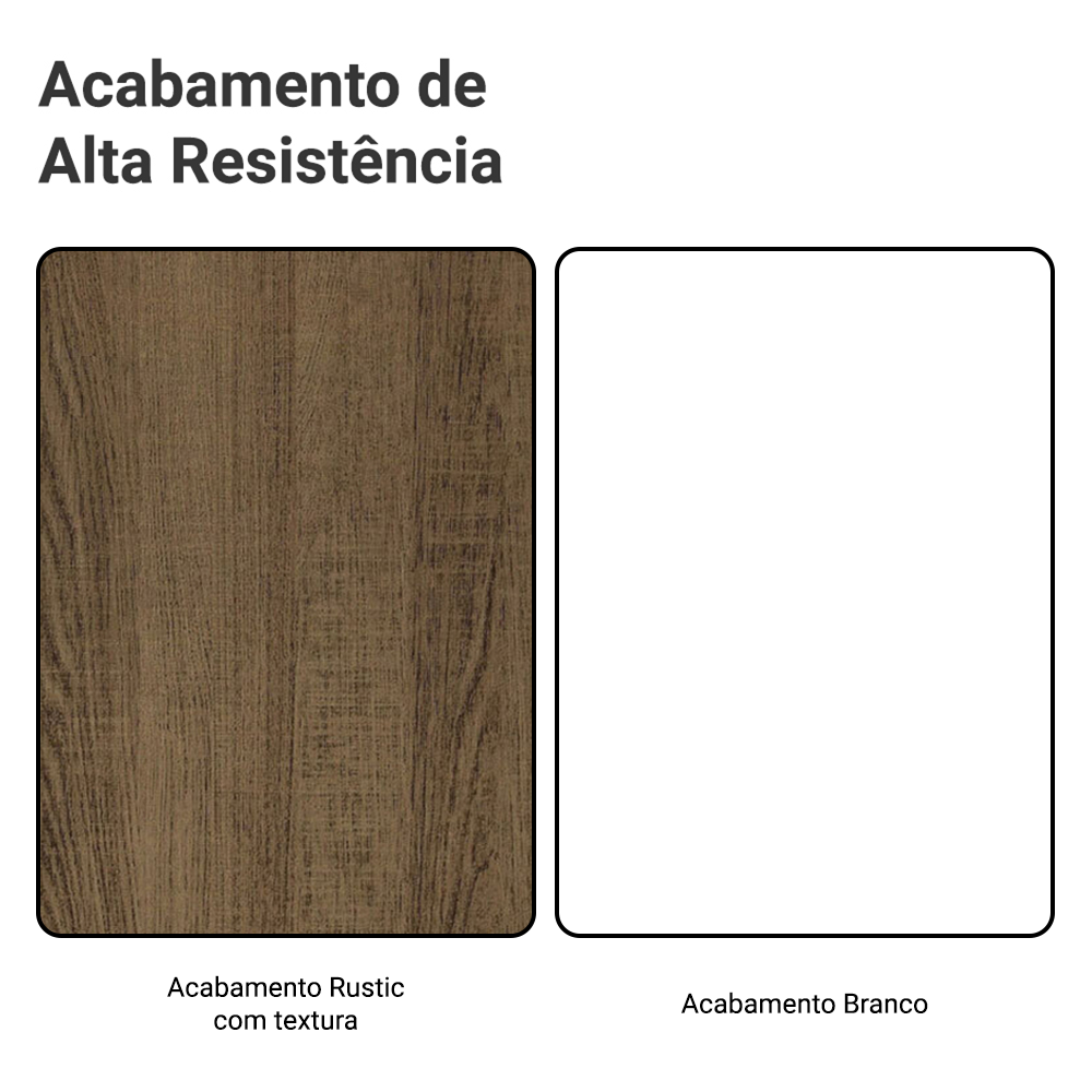 Guarda-Roupa Casal 3 Portas de Correr Rustic/Branco Madesa Mônaco