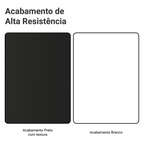 Guarda-Roupa Casal Madesa Mônaco 3 Portas de Correr com Espelho Preto/Branco