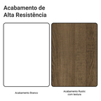 Guarda-Roupa Casal Madesa Mônaco 3 Portas de Correr Branco/Rustic