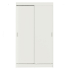 Guarda-Roupa Solteiro 2 Portas de Correr 2 Gavetas Branco Tokio Madesa