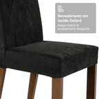Kit 4 Cadeiras de Jantar 4256 Rustic/Oxford Madesa