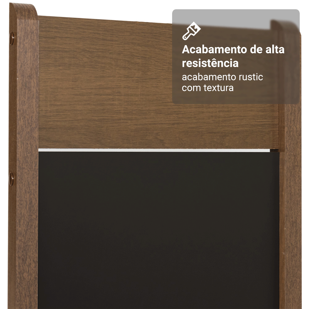 Kit 2 Cadeiras 4280 Madesa Rustic/Preto