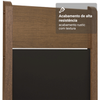 Kit 4 Cadeiras 4280 Madesa Rustic/Preto
