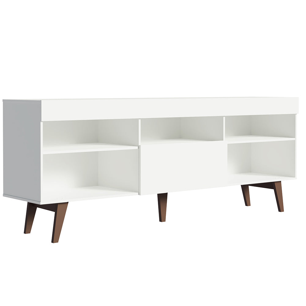 Rack para TV até 75 Polegadas Lille Madesa 180 cm 1 Porta Branco