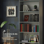 Estante Livreiro Madesa 6908 com 6 Nichos Cinza