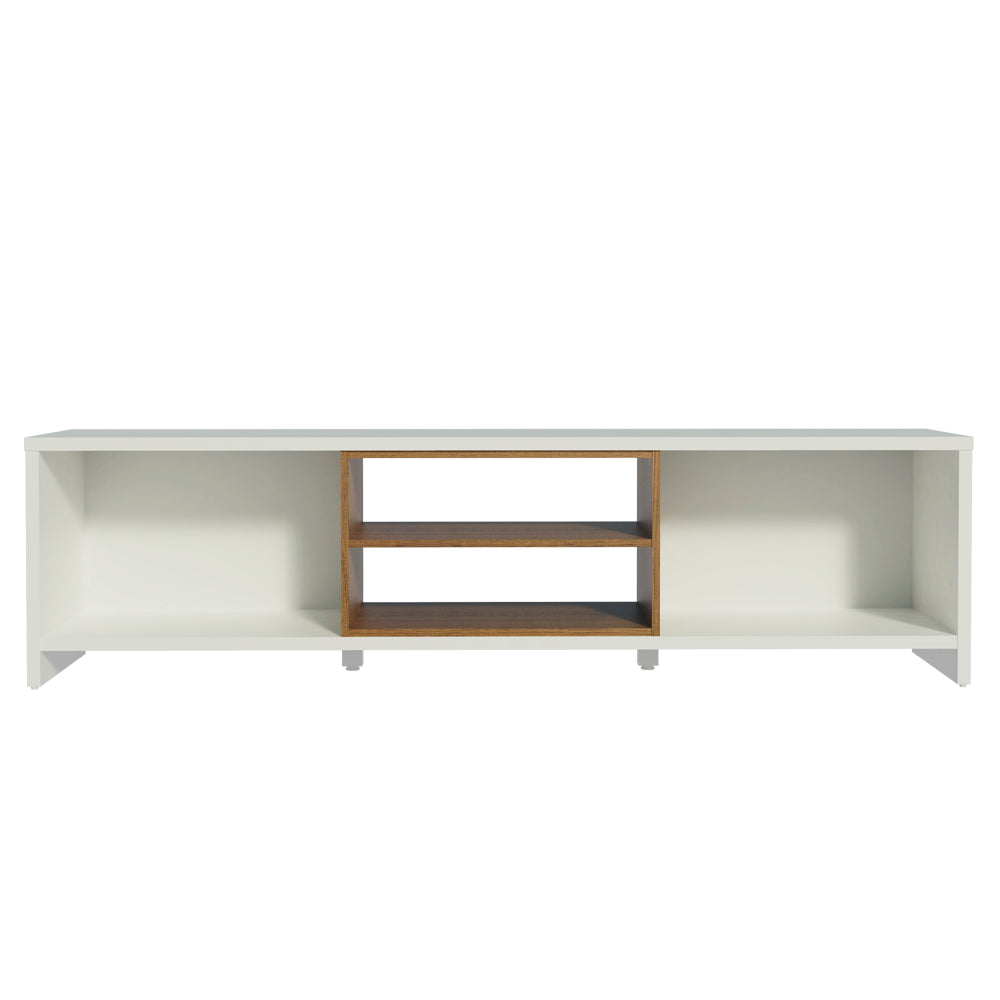 Rack para TV até 75 Polegadas Madesa Metz 180 cm 2 Portas Branco/Rustic