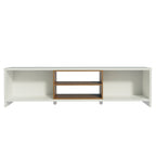 Rack para TV até 75 Polegadas Madesa Metz 180 cm 2 Portas Branco/Rustic