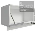 Rack Suspenso para TV até 80 Polegadas 218 cm 2 Portas Branco Agata Madesa