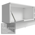 Rack para TV até 80 Polegadas 218 cm 2 Portas Branco Stella Madesa