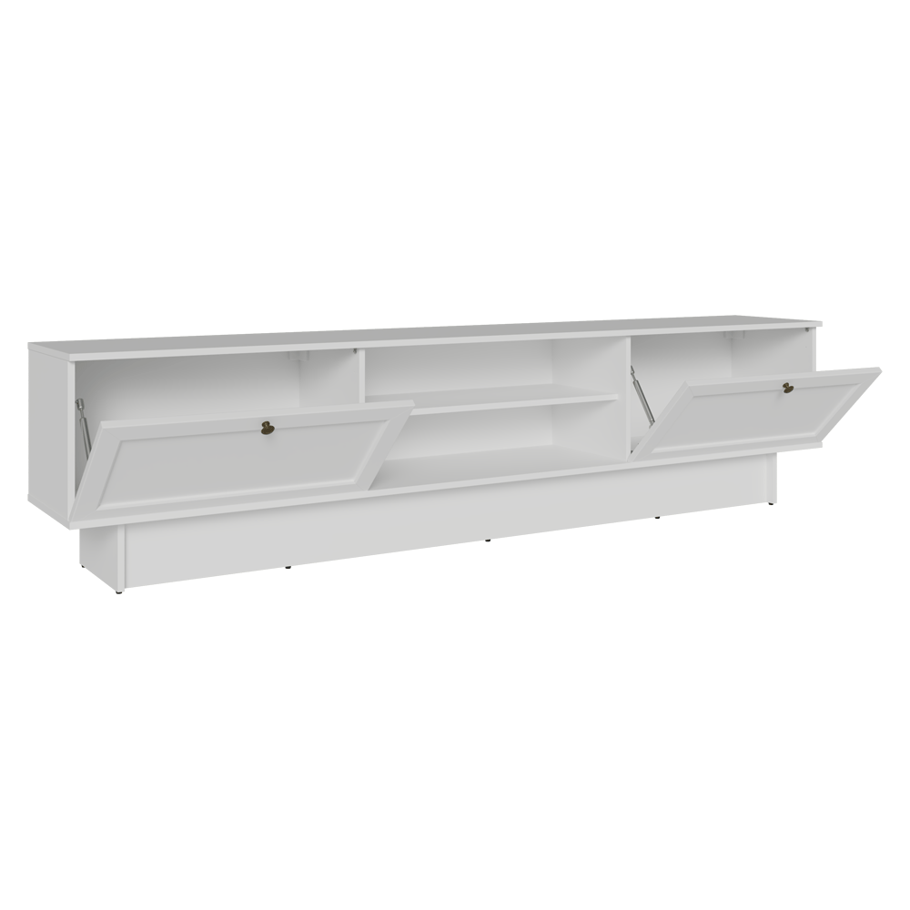 Rack para TV até 80 Polegadas 218 cm 2 Portas Branco Vik Madesa